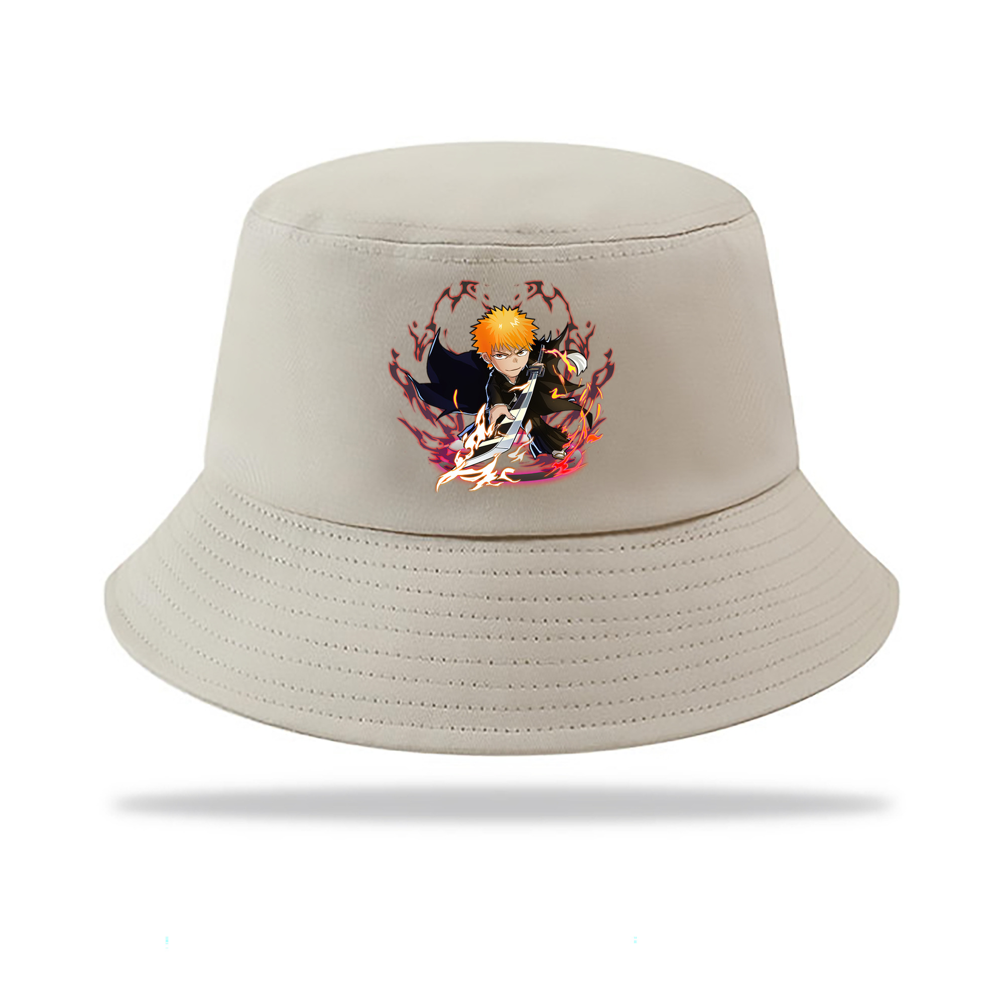 （画像用） ブリーチ 黒崎一護（くろさき いちご）BLEACH Kurosaki Ichigo アウトドア日除けバケットハット
